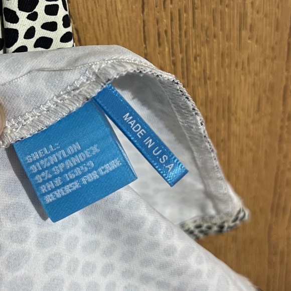 J.McLaughlin Women Ruched Black & Cream Animal Print 3/4 Sleeve Midi Dress Sz-XS - Picture 5 of 6